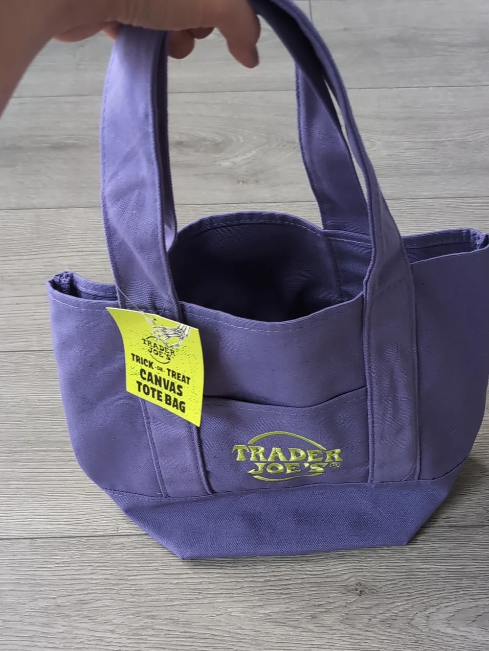 NWT Trader Joe's Mini Canvas Tote, Limited Edition Halloween